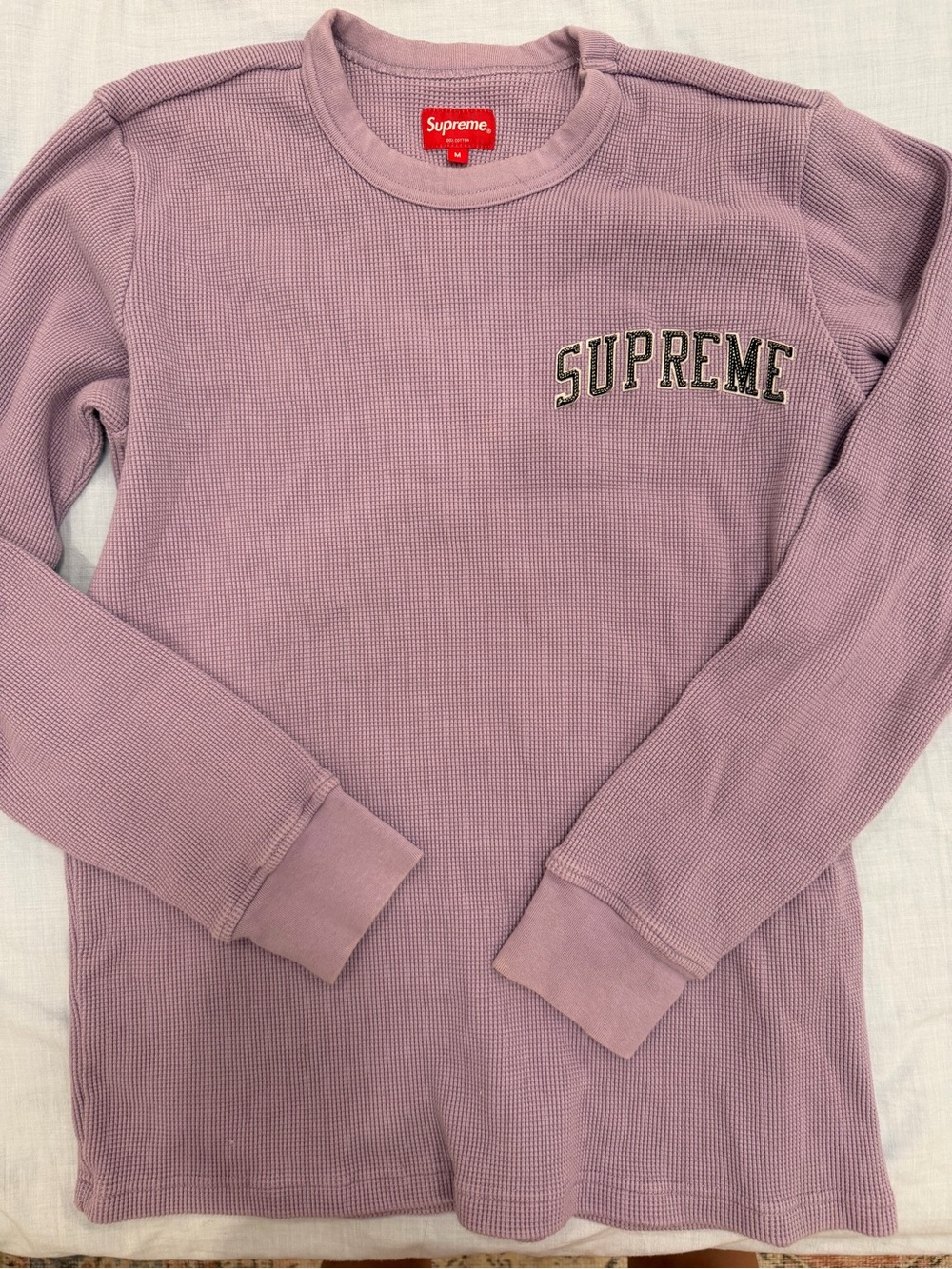 Supreme Long-Sleeve Waffle Thermal Top - Mauve